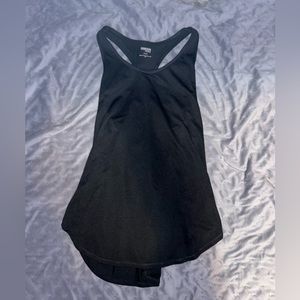 Black flowy sport tank top